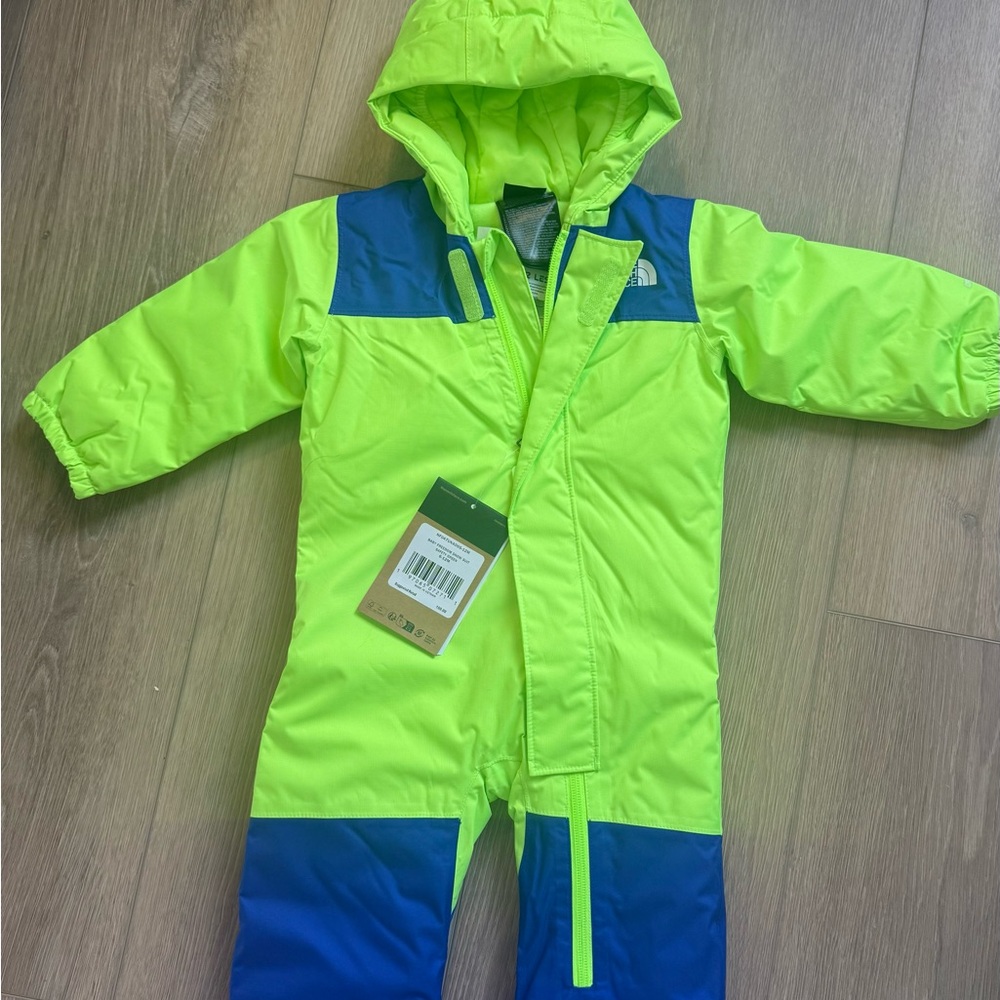 The North Face Neon Green Snowsuit